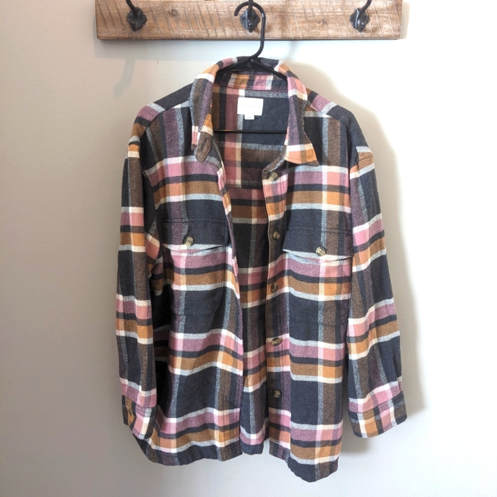 Pink and Grey Fleece Flannel